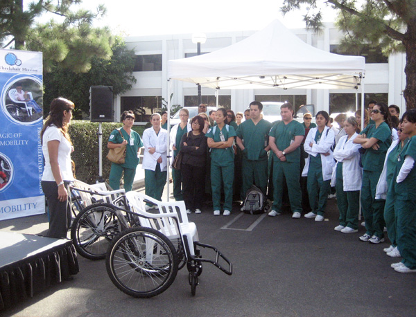 Stanbridge Students Donates 200 Wheel Chairs to Free Wheel Chair Mission  