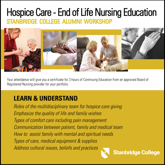 Hospice Care Alumni Workshop  