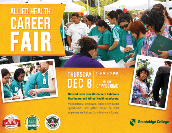 Stanbridge College Hosts Allied Health Career Fair on December 8th  