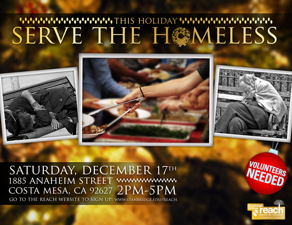 Serve the Homeless of Orange County with a Home-made Meal for the Holidays  