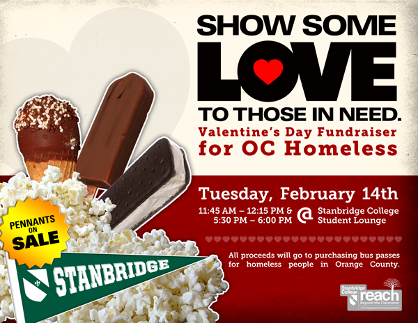 Show Some Love to Those in Need: Valentine’s Day Ice Cream & Popcorn Social Fundraiser for OC Homeless  
