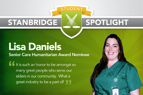 Stanbridge Spotlight: Nursing Student Nominated for Senior Care Humanitarian Award  