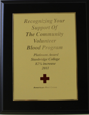 Stanbridge College Receives American Red Cross Platinum Achievement Award  