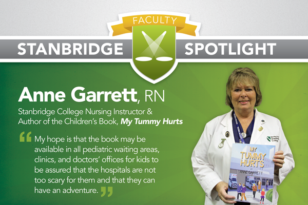 Stanbridge Spotlight: Nursing Instructor Writes Children’s Book for Upset Tummies  