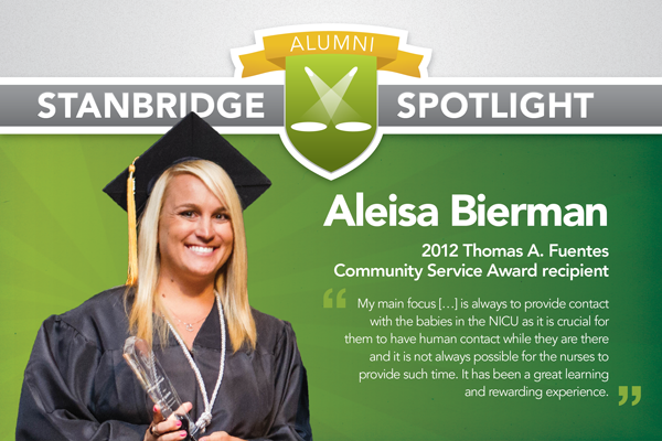 Stanbridge College Spotlight: Aleisa Bierman, 2012 Thomas A. Fuentes Community Service Award Recipient  