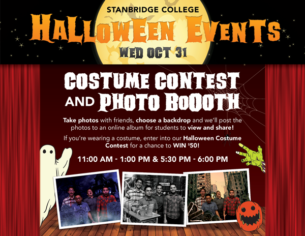 Stanbridge Gets Spooky! Halloween Photo BoOoth and Costume Contest!  