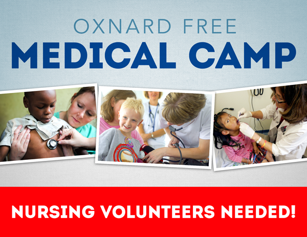 Sunday 10/28 Free Medical Camp – Nursing Volunteers Needed!  