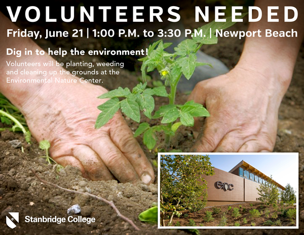 Newport Beach Environmental Nature Center Needs Volunteers, Friday June 21st  