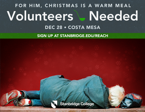 Volunteers Need to Help Homeless Find Spirit of Christmas in OC  