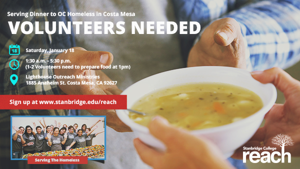 Keep Up The Compassion And Volunteer To Help Feed The Homeless With Stanbridge College REACH  