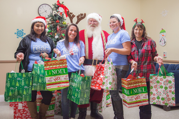 Santa Visits Pediatric Sub-Acute Patients with Toy Donations From Stanbridge College Students  