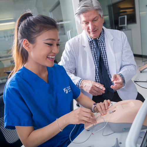 Nursing School Training: Real-World Practice with Haptic IV Trainers