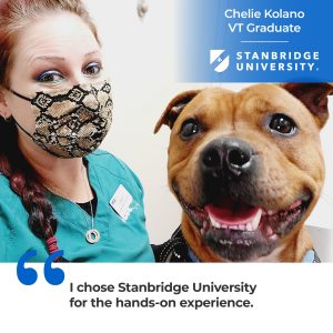 Stanbridge Alumni Spotlight: Veterinary Technician Graduate Chelie Kolano  