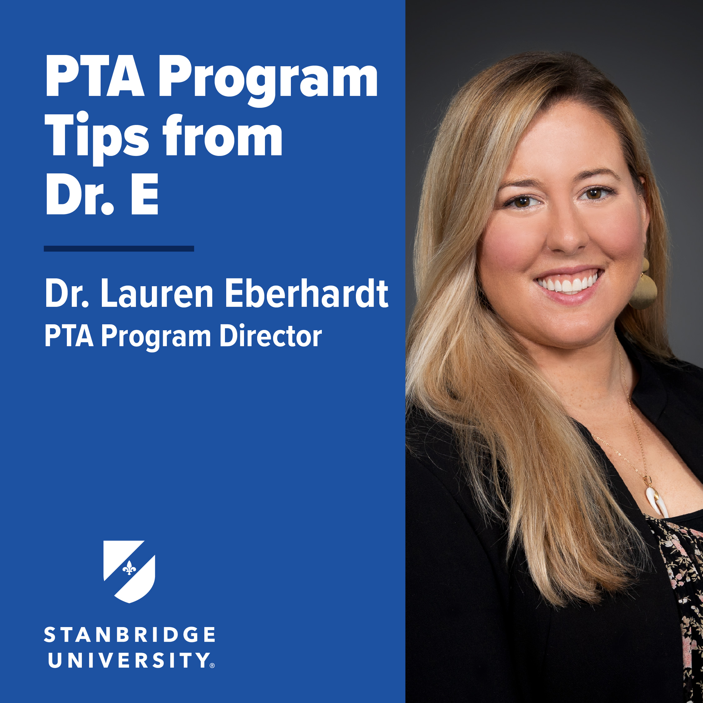 PTA Program Tips From Dr. Eberhardt  